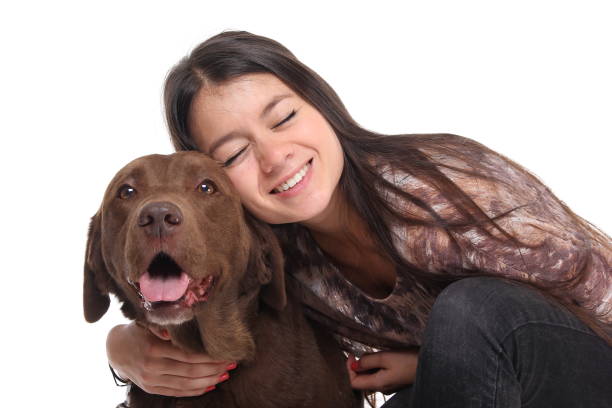 istock Asian woman with a dog 1083876830