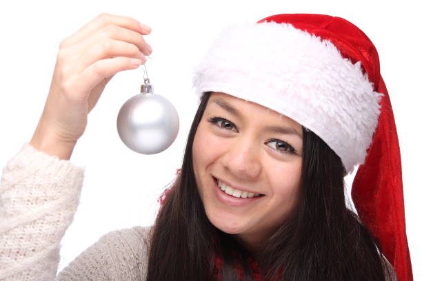 istock Beautiful christmas woman 1083876932