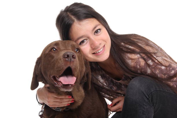istock Asian woman with a dog 1083878234