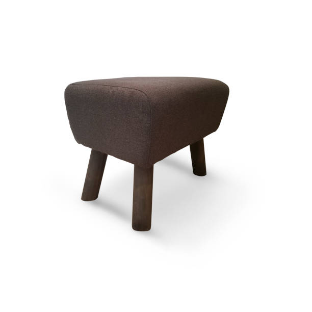 istock Modern brown fabric chair isolate on white background 1083887216