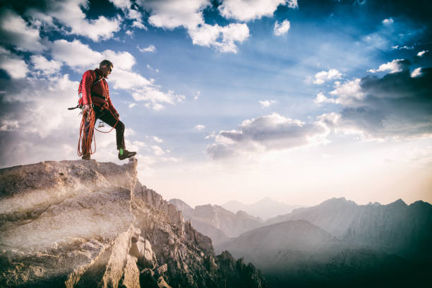 istock Success of a dream in the mountains 1083897438