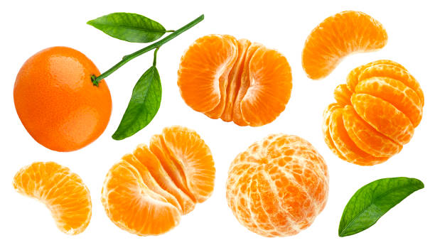 istock Mandarin or tangerine isolated on white background 1083899326