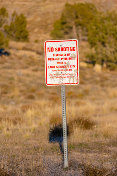 istock No shooting discharge of firearms prohibited area 1083910262