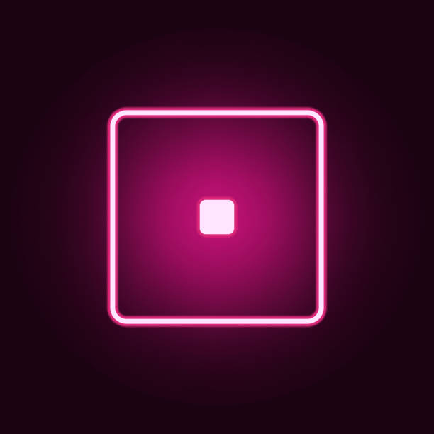 istock playing zary one icon. Elements of web in neon style icons. Simple icon for websites, web design, mobile app, info graphics 1083919606