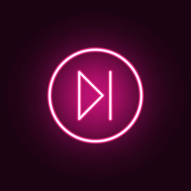 istock slow-motion sign in a circle icon. Elements of web in neon style icons. Simple icon for websites, web design, mobile app, info graphics 1083921570