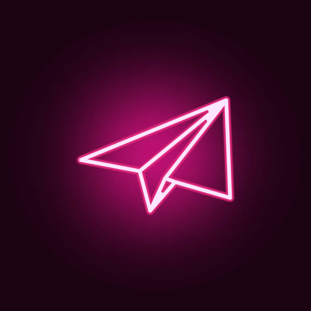 istock paper airplane icon. Elements of web in neon style icons. Simple icon for websites, web design, mobile app, info graphics 1083921674