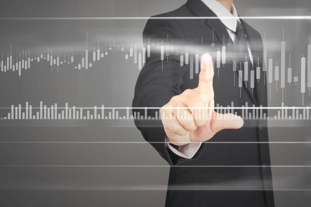 istock Businessman plan graph growth and increase of chart positive indicators 1083930282