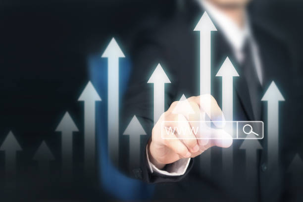 istock Businessman plan graph growth and increase of chart positive indicators 1083930294