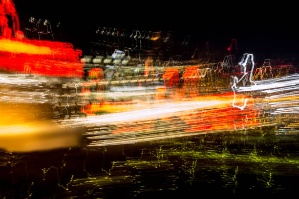 istock Abstract light painting with camera movement in Pittsburgh, Pennsylvania. 1083938056