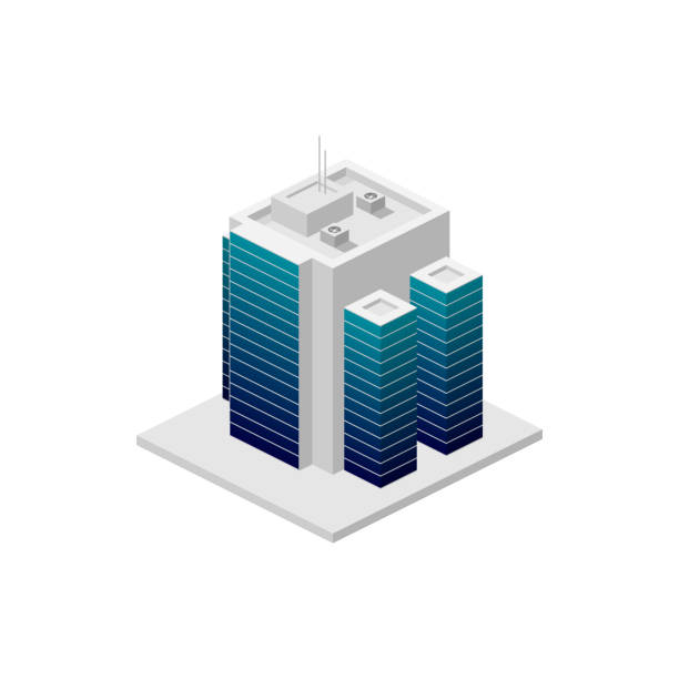 istock isometric building. Element of color building icon for mobile concept and web apps. Detailed isometric building icon can be used for web and mobile 1083945860