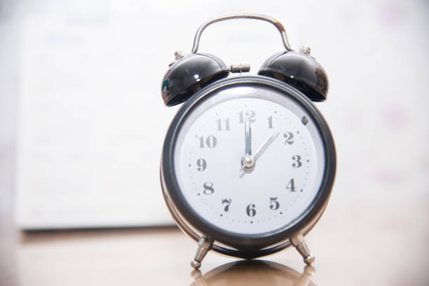 istock Close up Vintage clock on blurred background. 1083958438