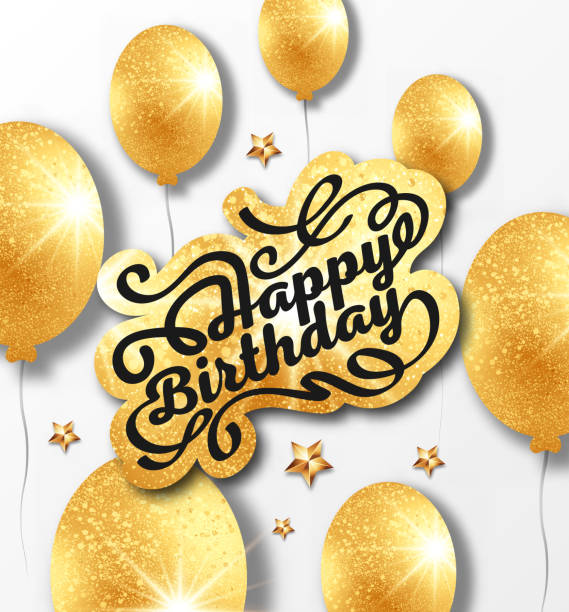 istock Handwritten modern brush lettering of Happy Birthday. 1083963822