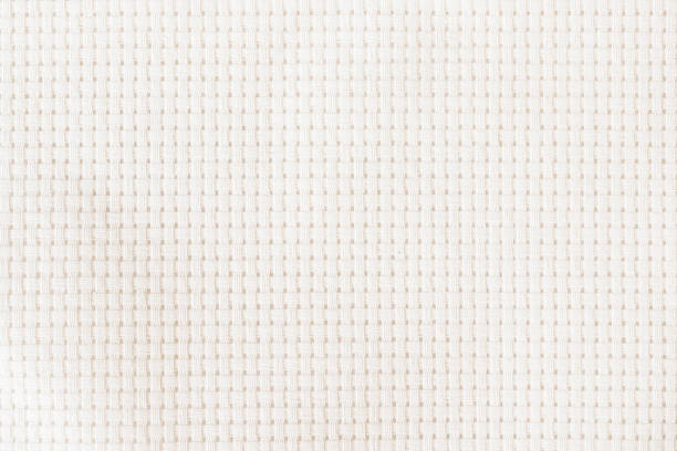 Aida Fabric Cloth For Crossstitch Embroidery Handcrafts With Square Mesh  Pattern Linen Cotton Canvas Stock Photo - Download Image Now - iStock