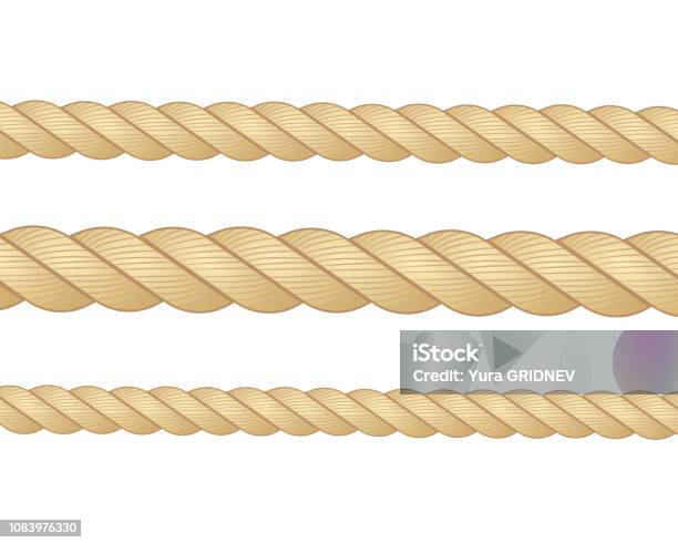 Nautical Rope Round Nautical Rope Round And Square Rope Frames Cord Borders Sailing Vector ...