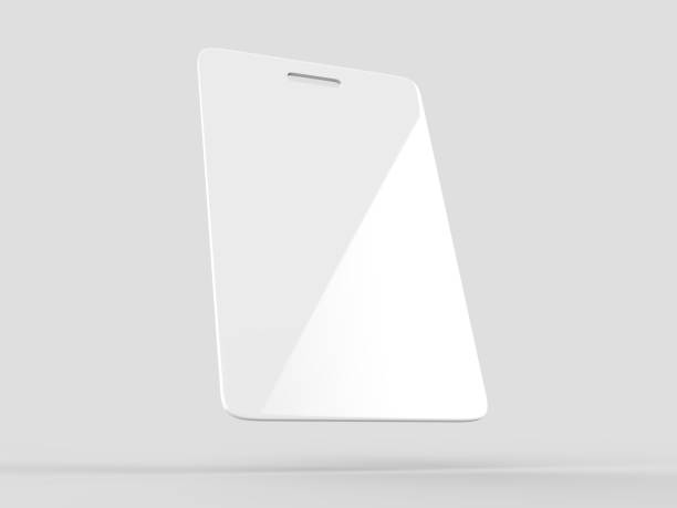 Blank Bag Tag, Event Passe and Name Badge for mock up design. 3d render illustration.
