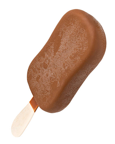 istock ice cream covered with chocolate isolated on white background, clipping path, full depth of field 1083979290