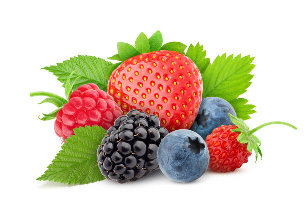 istock wild berries mix, strawberry, raspberry, blueberry, blackberry, isolated on white background, clipping path, full depth of field 1083979398