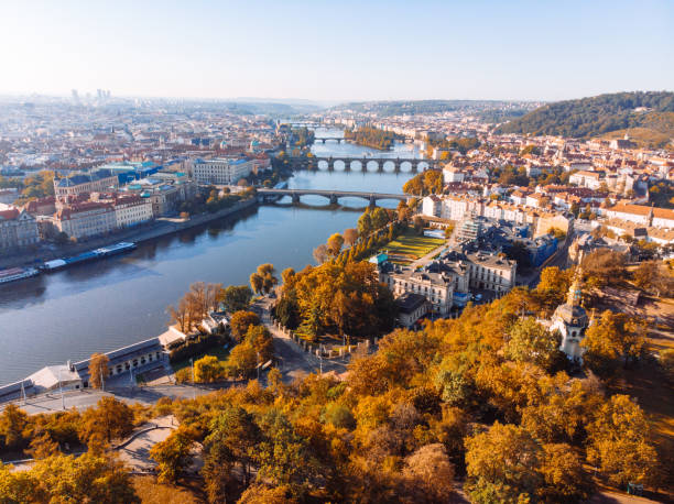 istock aerial view of autumn prague 1083981852