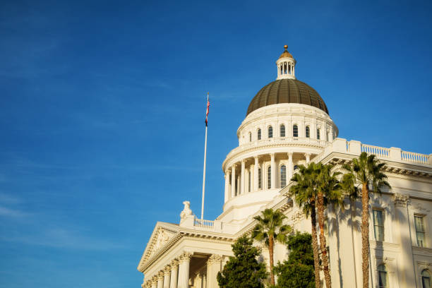 istock Sacramento California state capitol with clear sky 1083986694