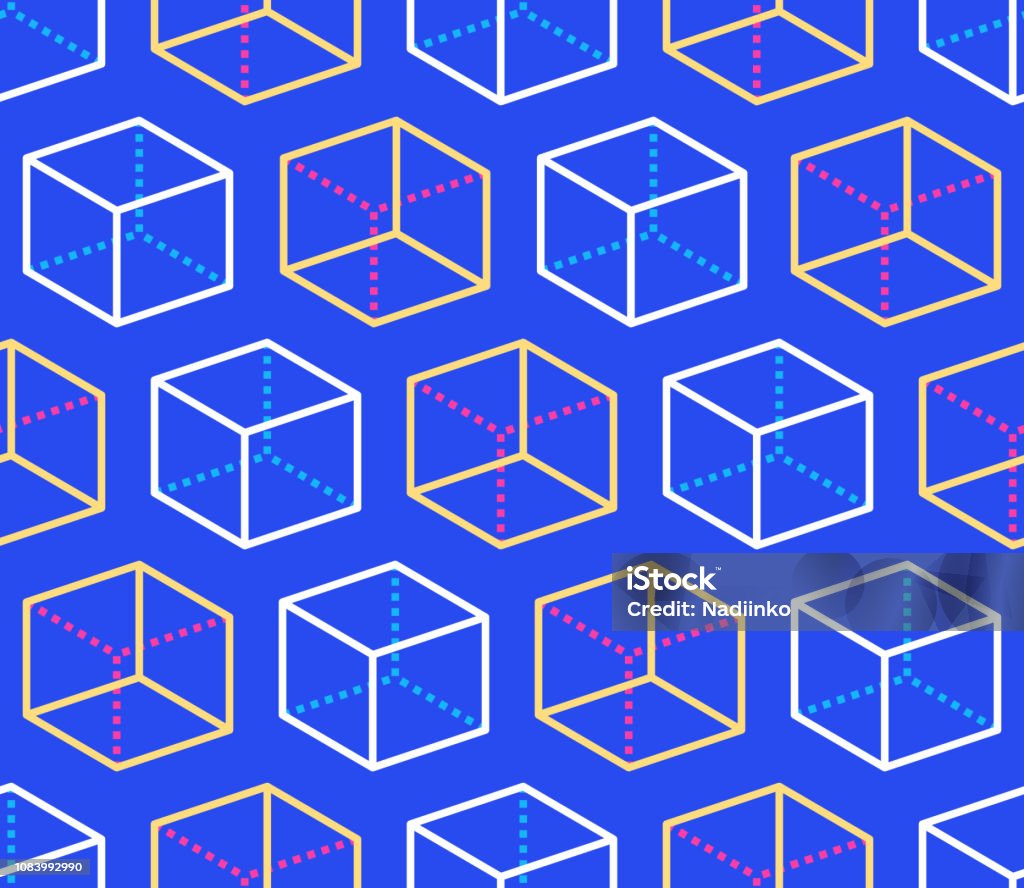 Hình Dạng Hình Học Mô Hình Liền Mạch Với Các Biểu Tượng Đường ...