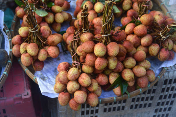 istock Lychee fruit in the morning market 1083993290