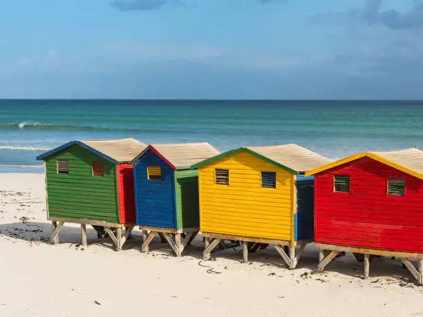 Photo of Colored Beach Huts, Cape Town, South Africa