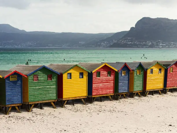 Photo of Colored Beach Huts, Cape Town, South Africa