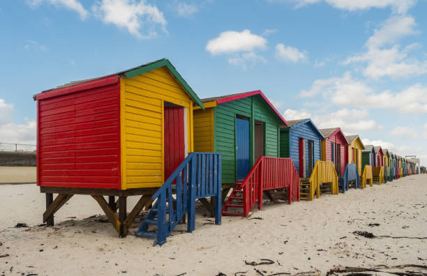 istock Colored Beach Huts, Cape Town, South Africa 1084012704
