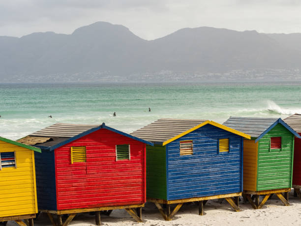 istock Colored Beach Huts, Cape Town, South Africa 1084012726