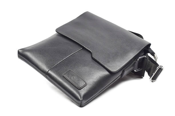 istock leather small men's bag on a white background 1084016834
