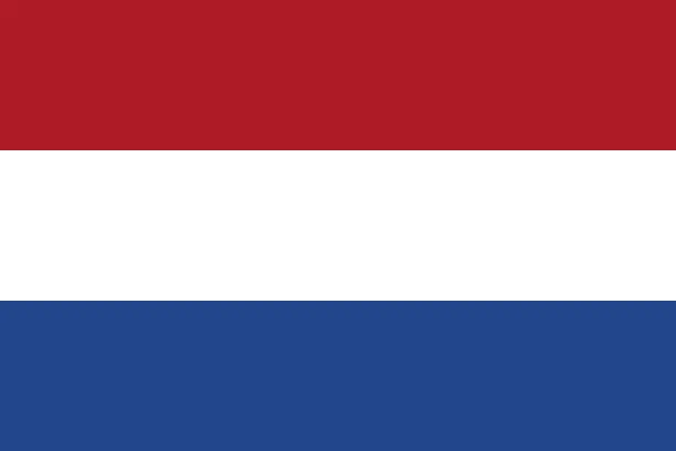 Vector illustration of Netherlands flag. Official colors. Correct proportion. Vector
