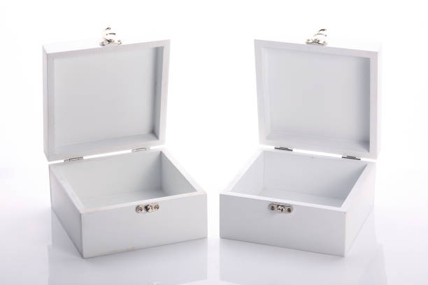 istock white wood box open of the product packaging 1084026340
