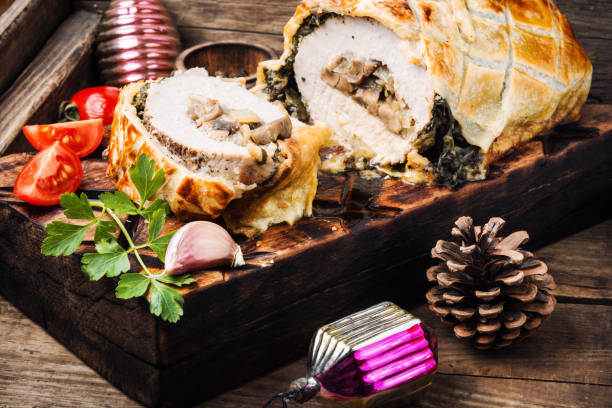 istock Meat, baked in puff pastry 1084026508