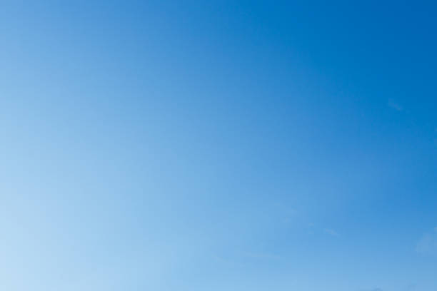 sunlight on clear blue sky in the morning day