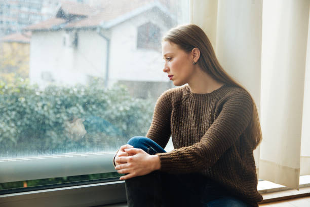 istock Beautiful Long Haired Woman With Emotional Stress 1084032764