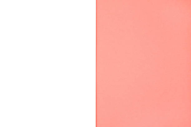 istock Abstract geometric paper background in Coral color. 1084038252