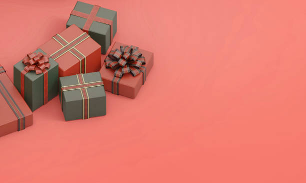 istock Gift Box and Pink Background / Illustration Art 1084038732