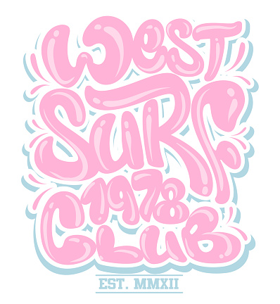 Surf graphic T-shirt Printing Lettering Vector Design.