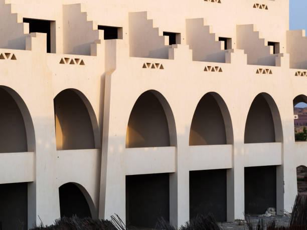 istock Facade of the unfinished hotel in Egypt 1084059734