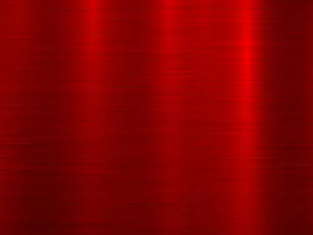 Vector illustration of Red Background with Metal  Texture