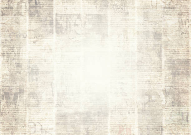 istock Newspaper with old grunge vintage unreadable paper texture background 1084067912