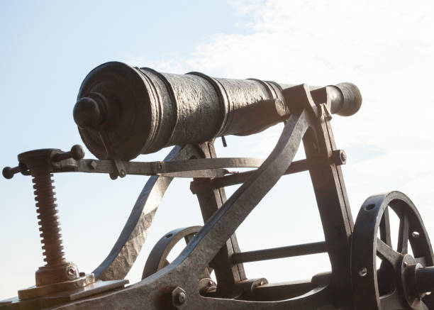istock Old metal cannon 1084070296