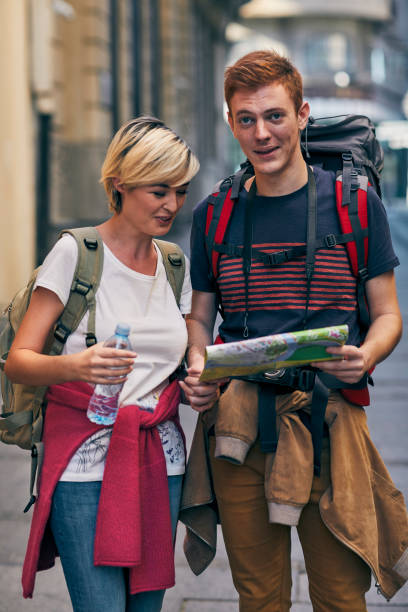 istock Millennial's Couple Visit Foreign City 1084074906