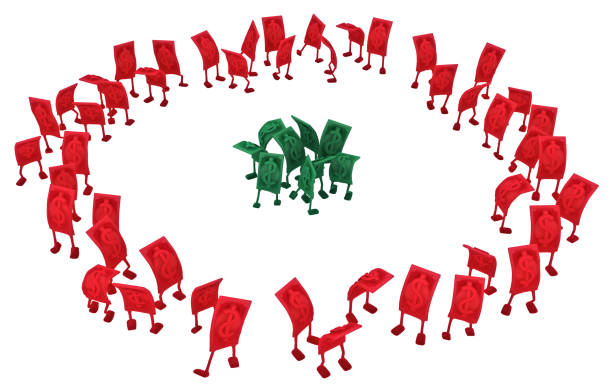 istock Live Cash, Surrounding Red 1084090966