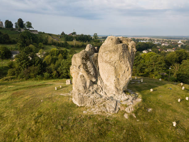 istock Devil's rock in Pidkamin, Lviv region, West Ukraine summer landscape 1084094808