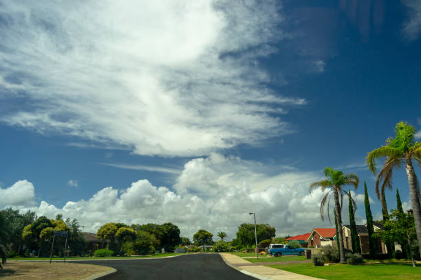 istock Perth suburb landscape with a beautifull sky 1084098332