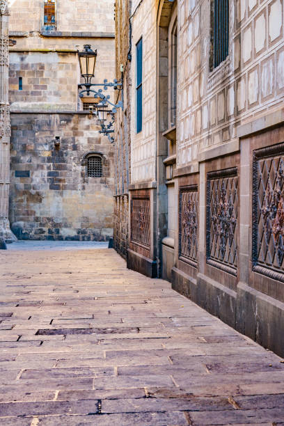 istock Narrow Street, Gothic District, Barcelona, Spain 1084098850