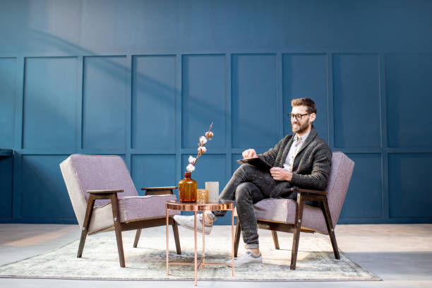 istock Man in the luxury office interior 1084100540