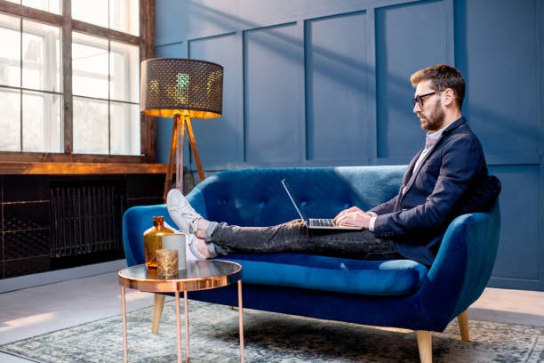 istock Businessman at the luxury office 1084101160