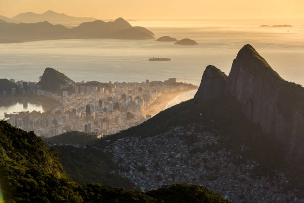istock Rocinha Favela and Ipanema District in Rio de Janeiro 1084103592